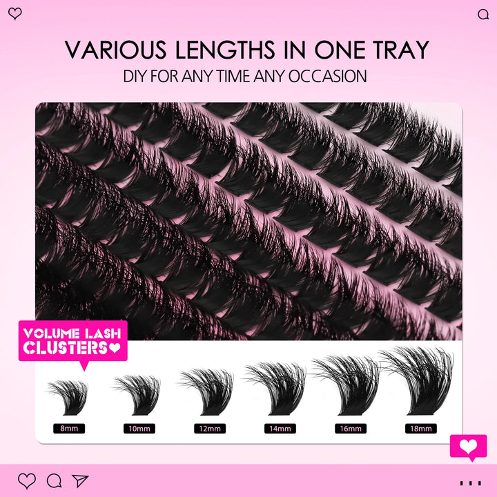 Eyelash Clusters Kit Thick