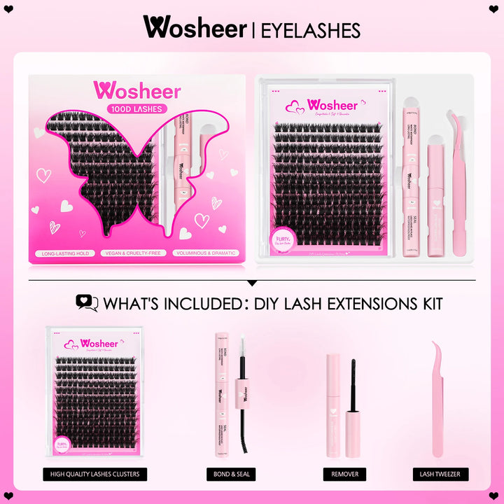 Eyelash Clusters Kit Thick