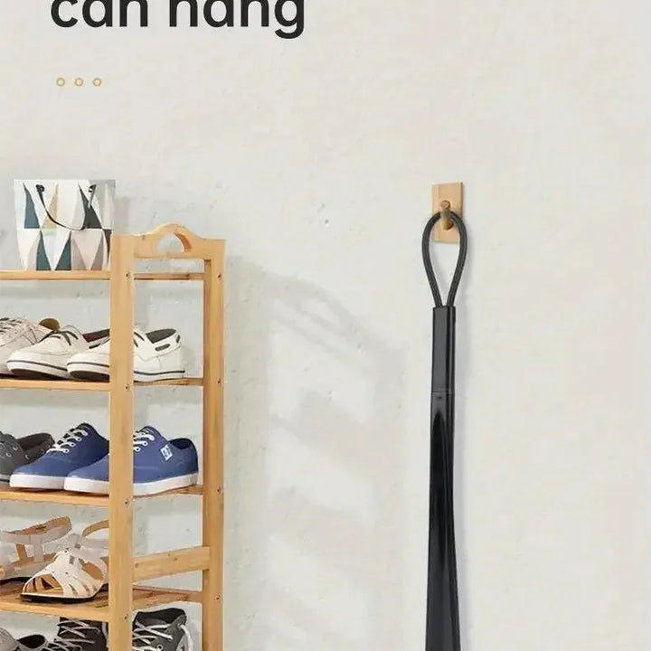 Extra long flexible plastic shoe horns do not require bending durable shoe spoons for pregnant women wearing shoe assistants