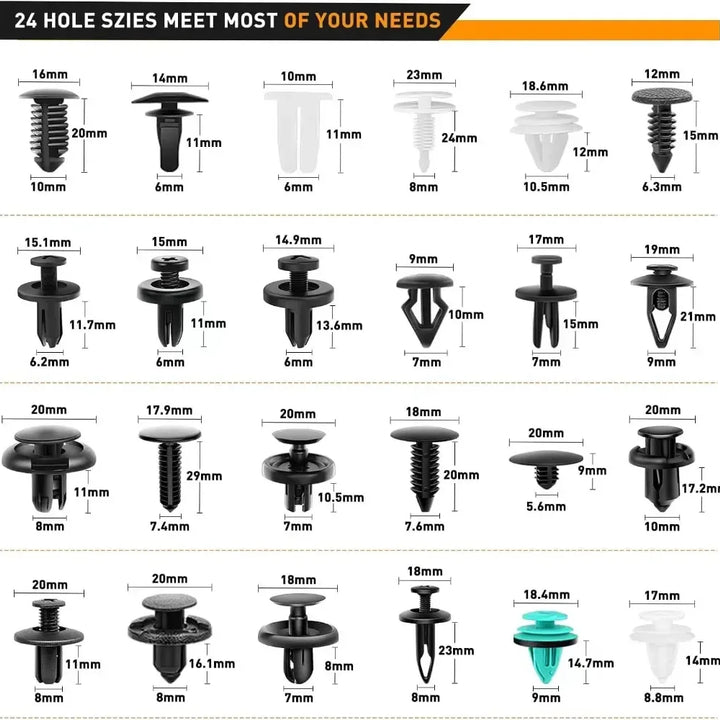 Car Fastener Clip Kit