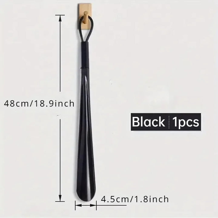 Extra long flexible plastic shoe horns do not require bending durable shoe spoons for pregnant women wearing shoe assistants