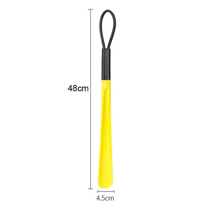 Extra long flexible plastic shoe horns do not require bending durable shoe spoons for pregnant women wearing shoe assistants