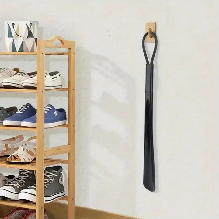 Extra long flexible plastic shoe horns do not require bending durable shoe spoons for pregnant women wearing shoe assistants