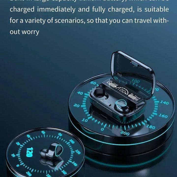 M10 Wireless Headphone Bluetooth Earphones Waterproof Earpieces Sport Earbuds For Huawei Iphone OPPO Xiaomi TWS Music Headset