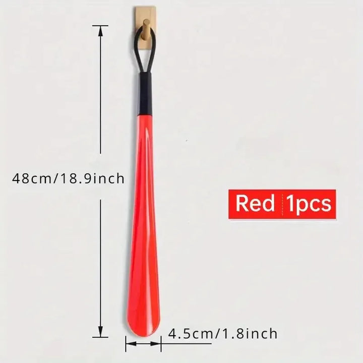 Extra long flexible plastic shoe horns do not require bending durable shoe spoons for pregnant women wearing shoe assistants